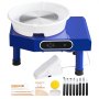 VEVOR Töpferscheibe Keramik Rad Maschine 350 W, Elektrische Töpferscheibe Maschine 25 cm 300 U/min Töpferscheibenmaschine, mit Pedal & Schürze Formmaschine, Geeignet für Anfänger, Enthusiasten