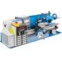 VEVOR Metalldrehmaschine Mini-Drehbank Drechselbank Tischdrehbank 12-52 TPI für Metallbearbeitung Drehen Bohren, 3-Backenfutter 4-Wege-Werkzeughalter Notausschalter Drehzahl von 50-2500 U/min Einphasig