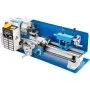 VEVOR Metalldrehmaschine Mini-Drehbank Drechselbank Tischdrehbank 12-52 TPI für Metallbearbeitung Drehen Bohren, 3-Backenfutter 4-Wege-Werkzeughalter Notausschalter Drehzahl von 50-2500 U/min Einphasig