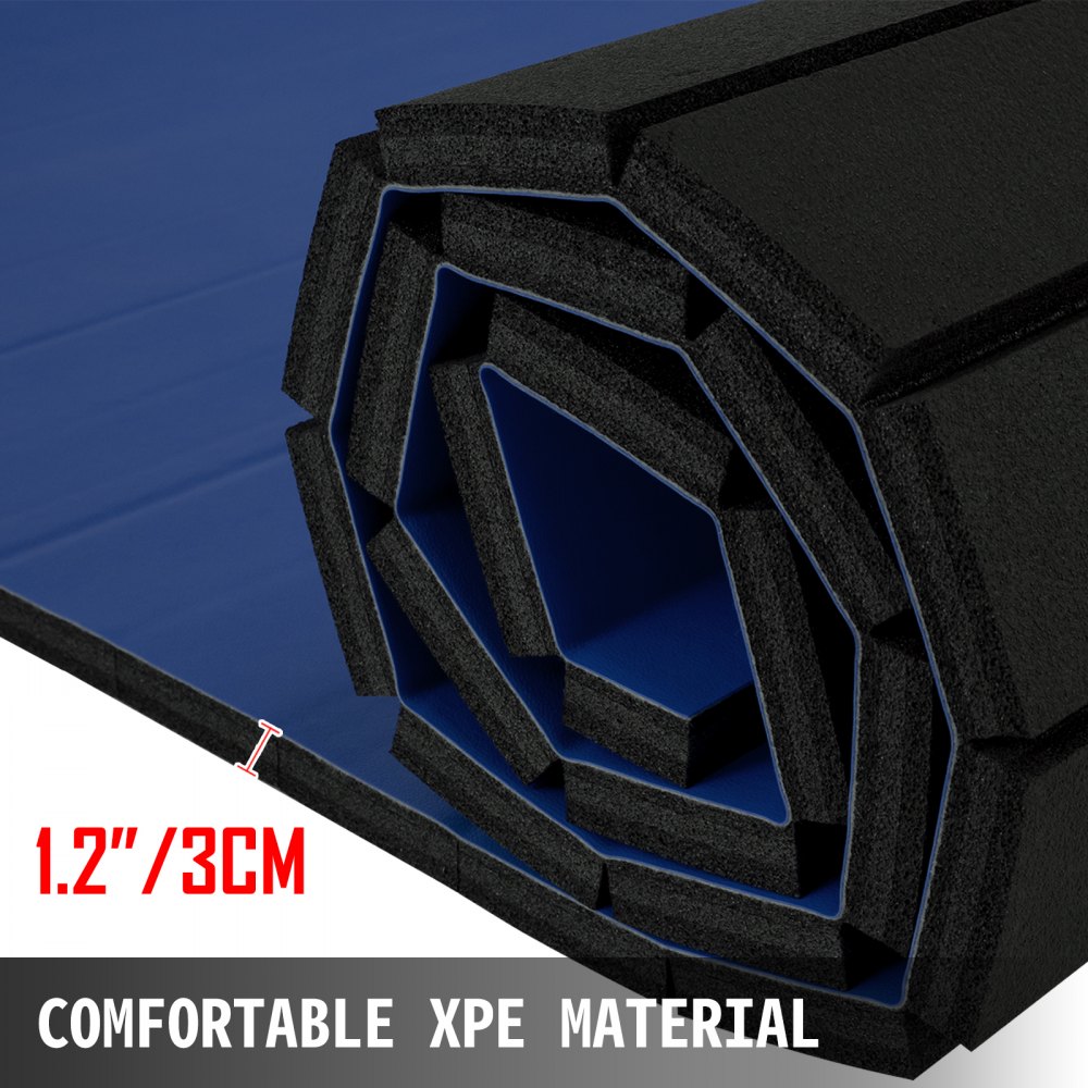 Vevor Sportmatte Fitnessmatte 1,5x3m Rutschfest Kampfsport Wrestling Matte Blau