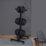 VEVOR Hantelscheibenständer Hantelscheibenbaum für 2-Zoll-Hantelscheiben, Standard-Hantelscheibenbaum Rollbar, Gewichtsaufbewahrungshalter mit einer Tragkraft von 454 kg, Aufbewahrungsständer