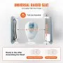 VEVOR Toilettensitzerhöhung 49-64 cm 158,76kg Universal-Toilettenerhöhung für Senioren