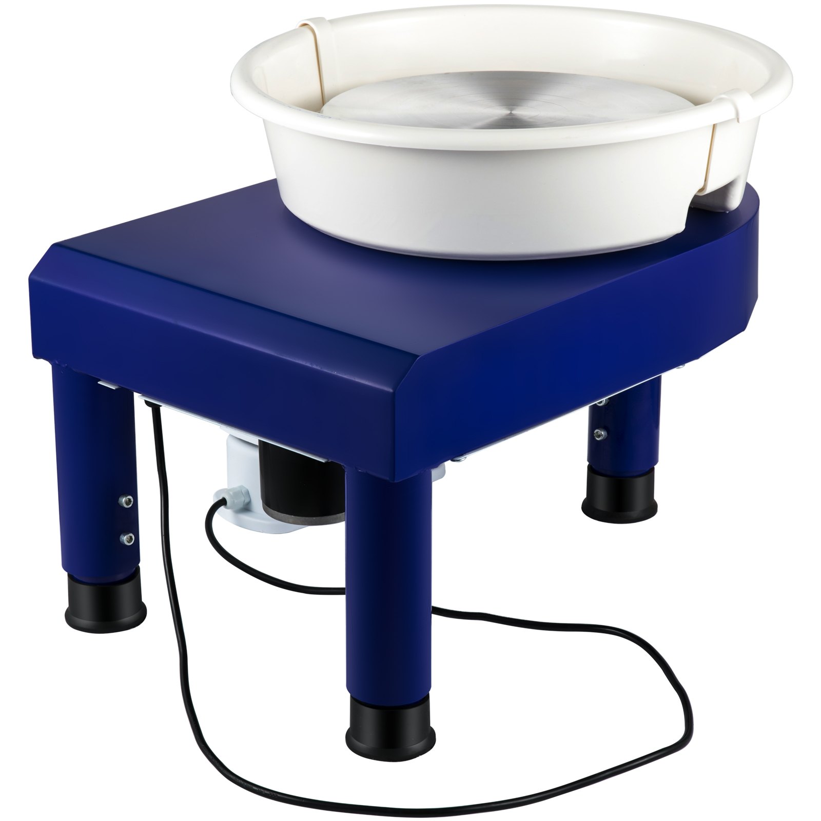 VEVOR Töpferrad 28 cm 450 W Elektrische Töpferscheibe Blau mit Fußpedal, Mini Töpferrad mit abnehmbarem Becken Drehscheibe, Werkzeug für Keramik Ton Herstellung Heimwerken