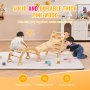 VEVOR Kletterdreieck Montessori Kletterspielzeug Pikler Dreieck Set M Holz