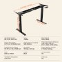 VEVOR Schreibtisch Gestell mit Doppelmotor, einstellbare Höhe von 70-117 cm und Länge 110-178 cm, elektrisches Tischgestell, ergonomische DIY-Arbeitsplatzbasis (nur schwarzer Rahmen)