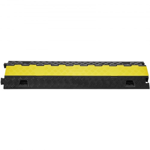 Kabelbrücken Überfahrschutz 2 Stk. 2 Kanäle Gummi 101,5 Cm