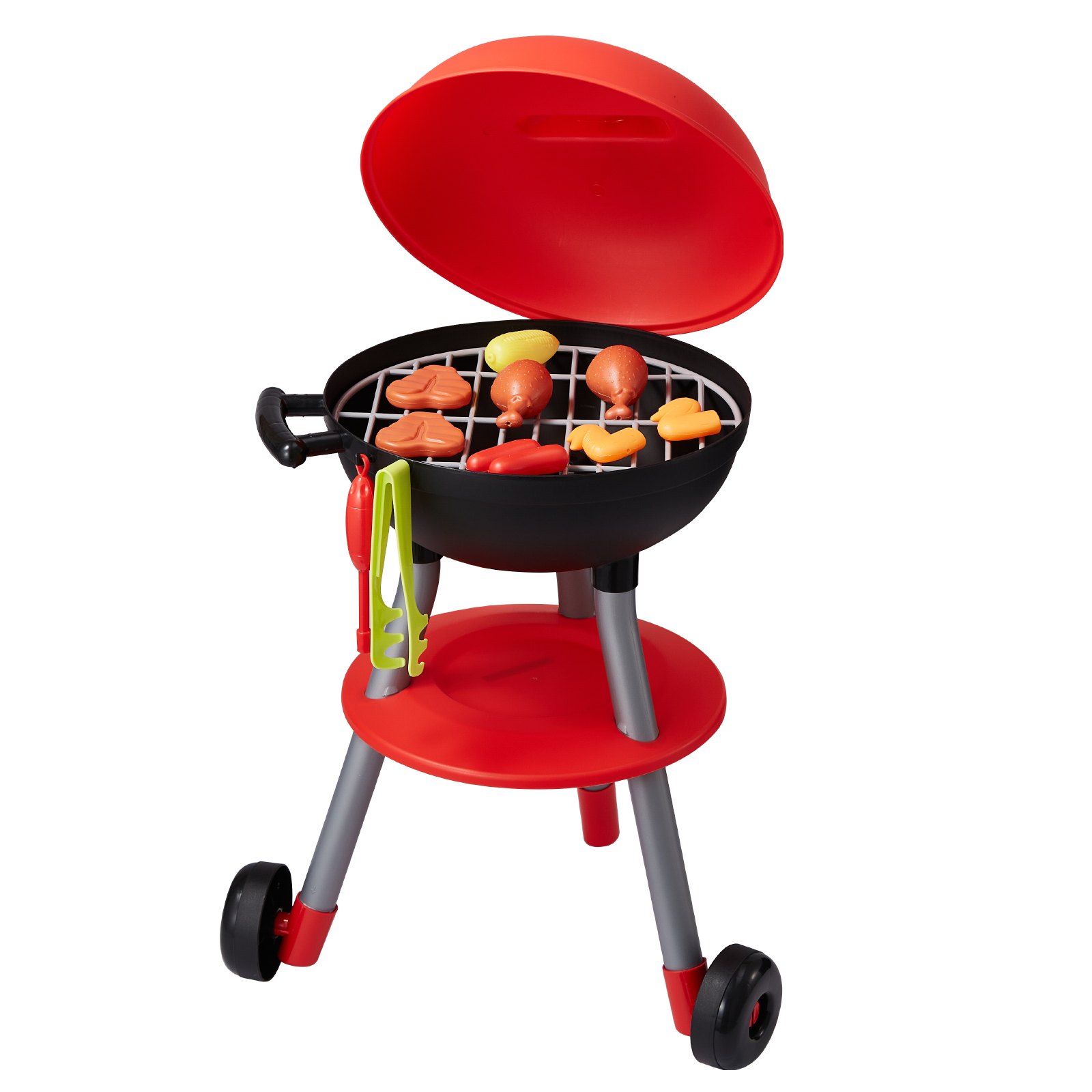 VEVOR 28-teiliges Grill-Spielset, Kinderspielzeug-Küchenspielset mit Ton und Licht, Spielset für kleine Köche, interaktives Grillspiel, Spielset zum Kochen von Lebensmitteln, Grillspielzeuggrill für Kleinkinder, Jungen und Mädchen im Alter von 3–5 Jahren, Geburtstagsgeschenk
