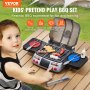 VEVOR Grill-Spielzeugset für Kinder mit Rauchgeräuschen und Licht, Spielzeug-Lebensmittel und Küchenzubehör, interaktives Grill- und Camping-Koch- und Grillspielset für Kleinkinder, Geburtstagsgeschenk für 2- bis 6-jährige Mädchen und Jungen