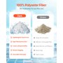 VEVOR Filter Balls für Sandfilter, 2,1 kg, Filterbälle ersetzen Pool-Filtersand, wiederverwendbare Filtermedienbälle aus Polyesterfaser mit Waschbeutel, für Schwimmbecken, Aufstellbecken, Aquarium