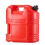 VEVOR Kraftstoffkanister, 19 L, Benzinkanister mit Ausguss & klarer Skala, max. Durchflussrate15 L/min, Flüssigkeitsbehälter für die meisten Autos, Motorräder, ATVs und UTVs, rot, 1 Stk.