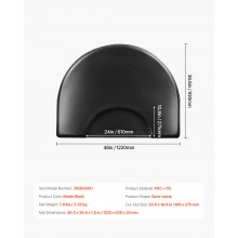 VEVOR Salonmatte Friseure Stehmatte Anti-Ermüdungs-Bodenmatte 1220x930x25mm