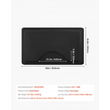 VEVOR Salonmatte Friseurmatte Stehmatte Anti-Ermüdungs-Bodenmatte 1525x910x13mm