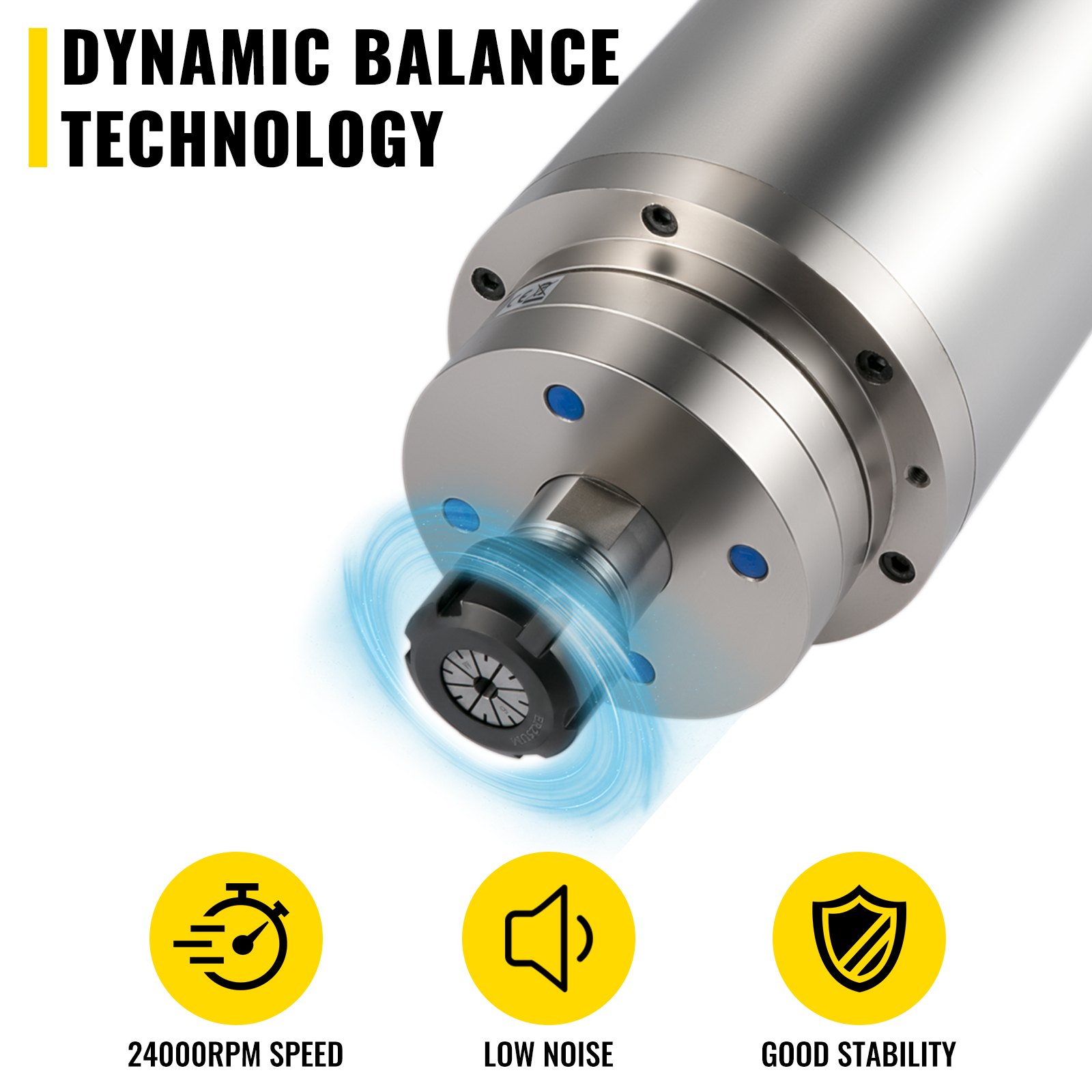 Vevor 5,5 Kw Spindle Fräse Spindel Wassergekühlte Fräsmotor Er25 24000 U / Min