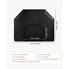 VEVOR Salonmatte Friseure Anti-Ermüdungs-Bodenmatte Stehmatte 1225x1505x13mm