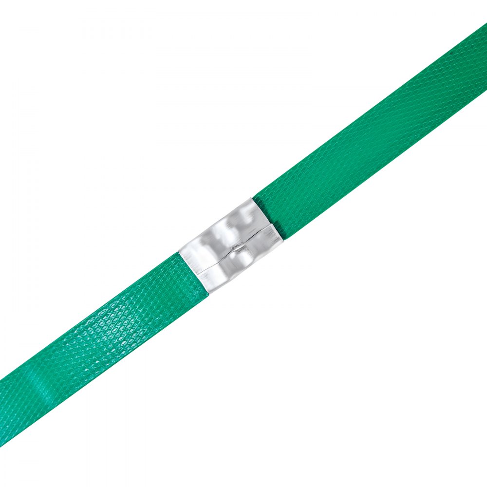 VEVOR 6 tlg Umreifungsset mit Umreifungsband, manuelle Umreifungsgerät mit 457 m PET Band, 450 Metallklammern, 150 Kantenschutzern, pefekte Werkstattausstattung für Verpackung, Transport und Lager