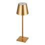 VEVOR kabellose Tischlampe Tischleuchte (2 Stk.) mit 5200 mAh eingebauter wiederaufladbarer Akku, 3-farbiges stufenloses Dimmen, 3000–6500 K Farbtemperatur, Schreibtischleuchte Gold