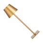 VEVOR kabellose Tischlampe Tischleuchte (2 Stk.) mit 5200 mAh eingebauter wiederaufladbarer Akku, 3-farbiges stufenloses Dimmen, 3000–6500 K Farbtemperatur, Schreibtischleuchte Gold
