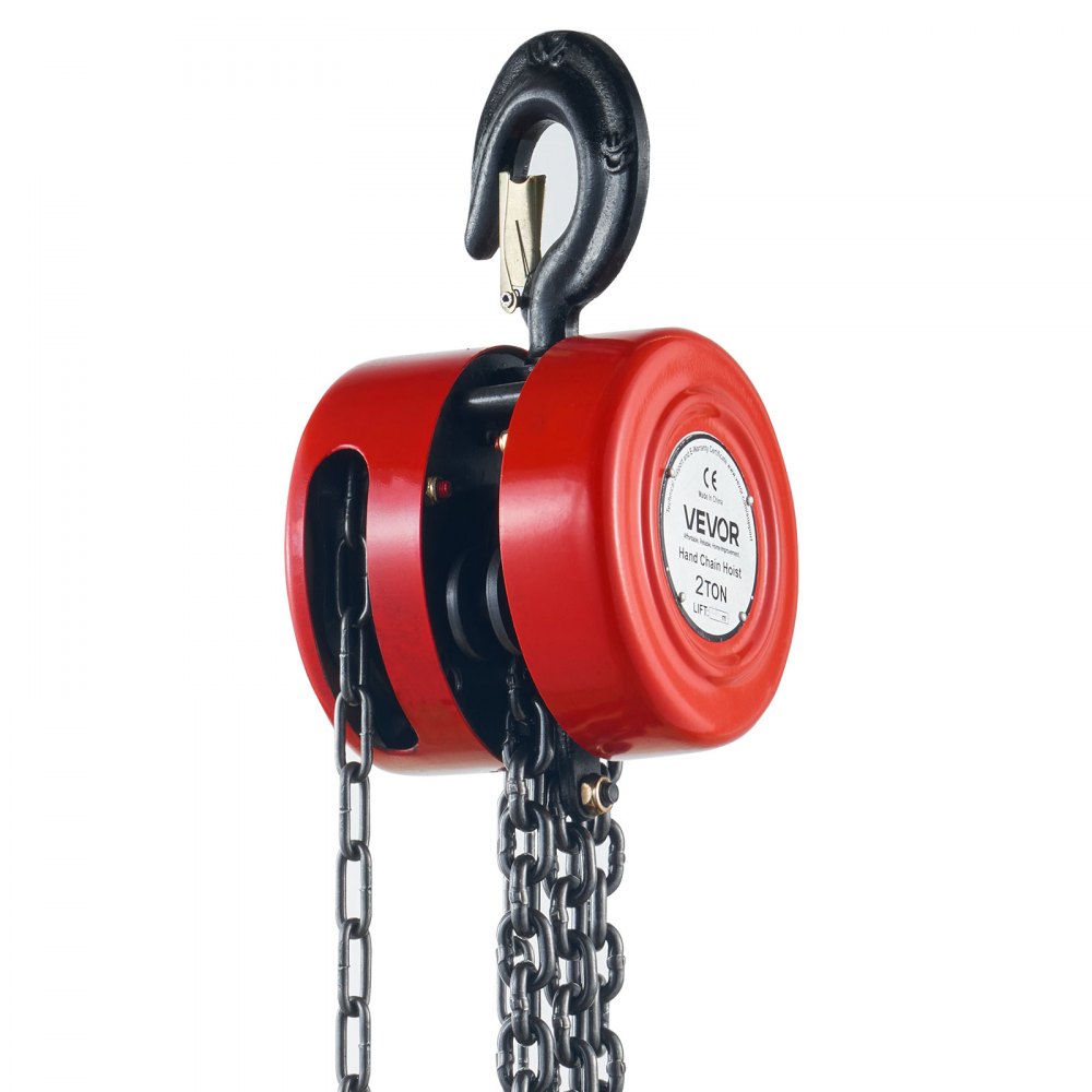 VEVOR Flaschenzug Kettenzug Kettenflaschenzug Hebezug Hebelzug 2 T Kette 2,5 M