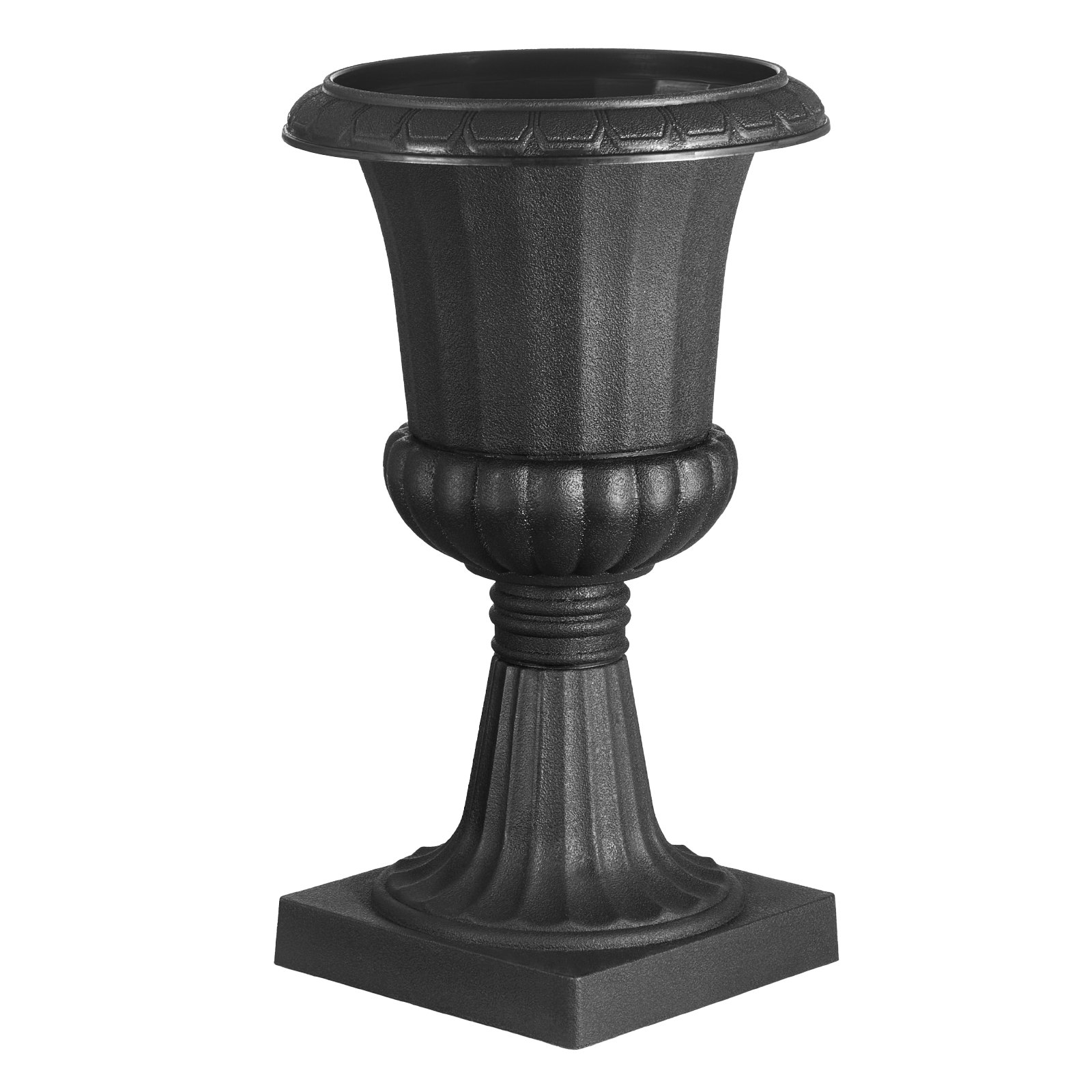 VEVOR Blumenspindel aus Kunststoff, 25x42 cm, 2er-Pack, Pflanzpokal. Pflanzkübel, Pflanzschale, schwarze Blumentöpfe, für die Veranda, Hochzeit, Party, Zuhause, Bühne, Balkon, Terrassendekoration