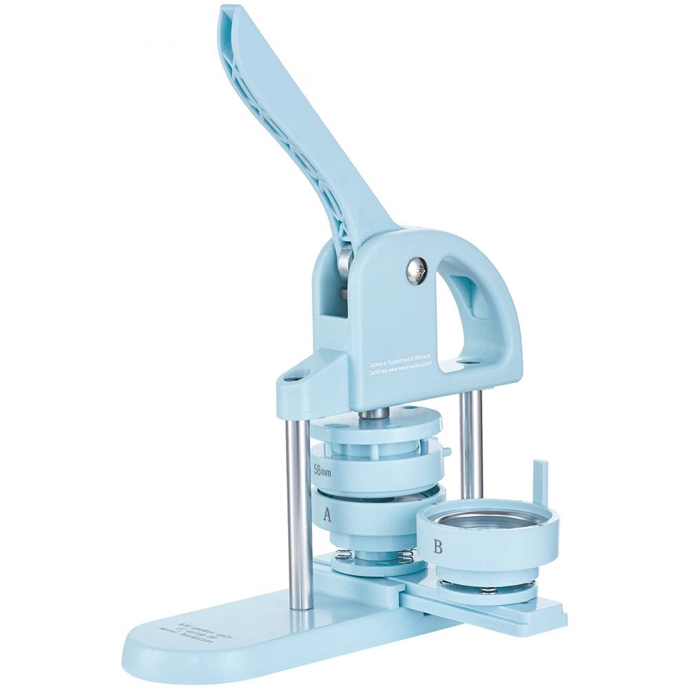 VEVOR Buttonmaker Knopfmachermaschine, 25/32/58 mm 3-in-1-Pinmaker, 300-teilige Buttonteile, Buttonmaker-Maschine mit Panda-Zauberbuch, Stanzset mit Bogengriff, für DIY-Geschenke für Kinder