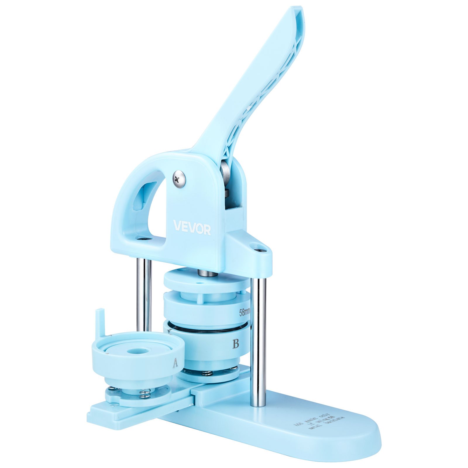 VEVOR Buttonmaker Knopfmachermaschine, 25/32/58 mm 3-in-1-Pinmaker, 300-teilige Buttonteile, Buttonmaker-Maschine mit Panda-Zauberbuch, Stanzset mit Bogengriff, für DIY-Geschenke für Kinder