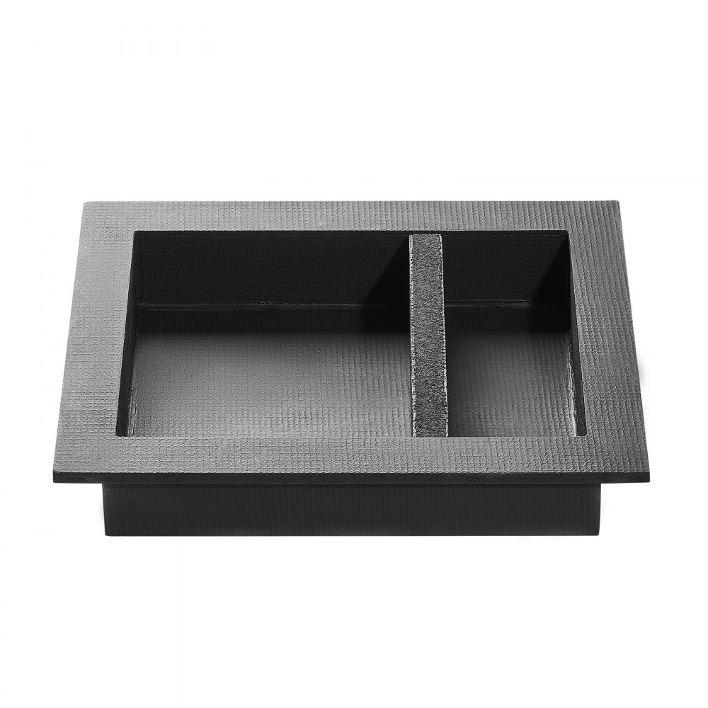 VEVOR Duschnische, 10,16x40,64x50,8 cm, Wandnische mit beweglichem Trennregal, Seifen- & Shampoo-Aufbewahrungs-Organizer, rechtwinklige Ecken, schwarz für Badezimmerdusche