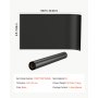 VEVOR Polyethylenfolie 1,83x30,48m Gartenfolie 0,1mm Unkrautvlies Schwarz, Kunststoffrolle für Gartenarbeit Abdeckplane Malerplane Abdeckfolie für Kriechkeller Dampfsperre Unkrautbekämpfung