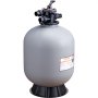 VEVOR Sand Filter System 65GPM Flow Rate Filter System 609.6mm Sand Filter 1-1/2 Inch Inlet/Outlet Diameter Filter Tank HDPE Filter Pump 7-Way Multi-Port Valve Sand Filter Pump 600x600x1095mm