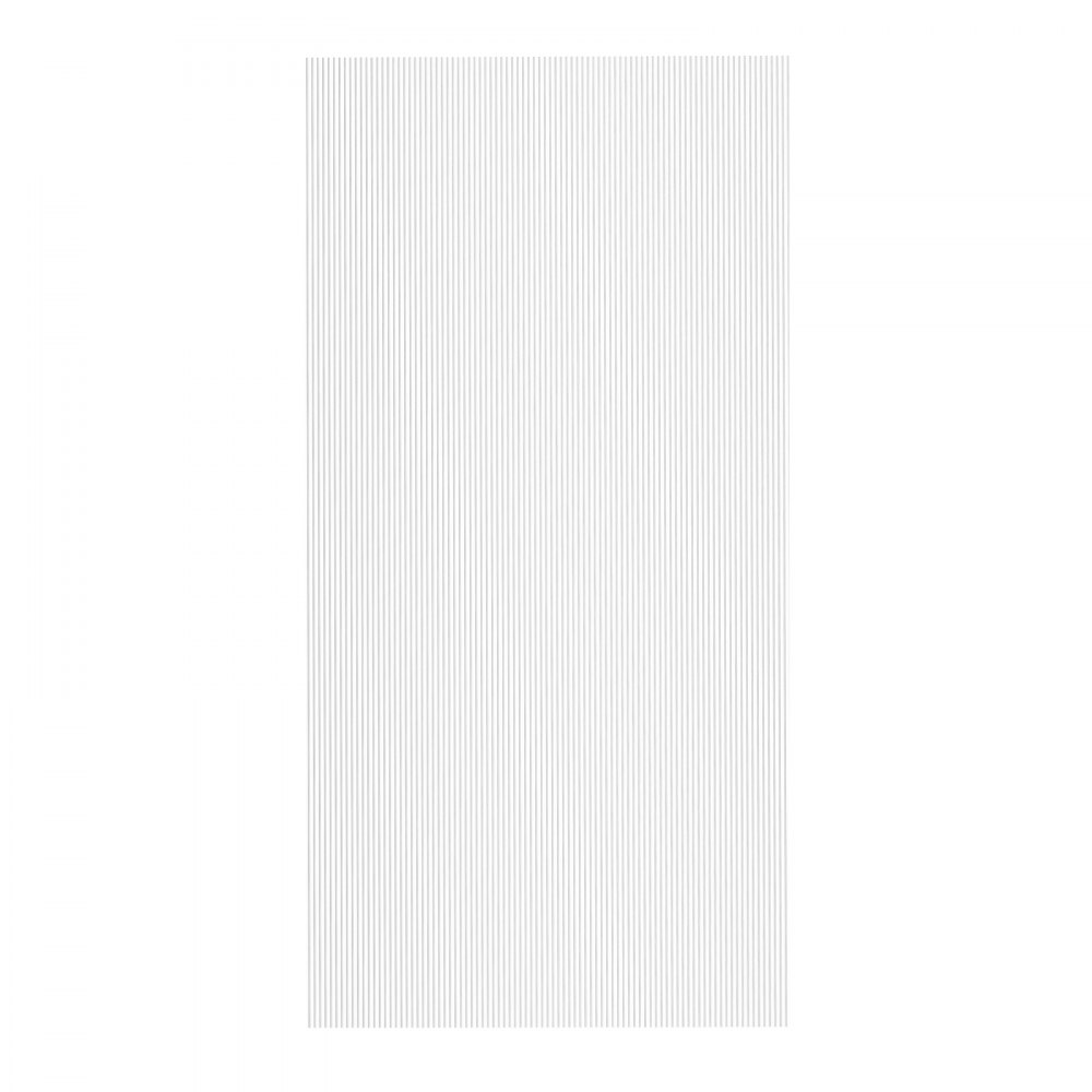 VEVOR 15er-Set Gewächshausplatten aus Polycarbonat, 1210 x 605 x 6 mm Stegplatten, wasserdichte UV-geschützte gewellte Hohlkammerplatten, schlagfeste, transparente Dachplatten für Gewächshaus/Garten