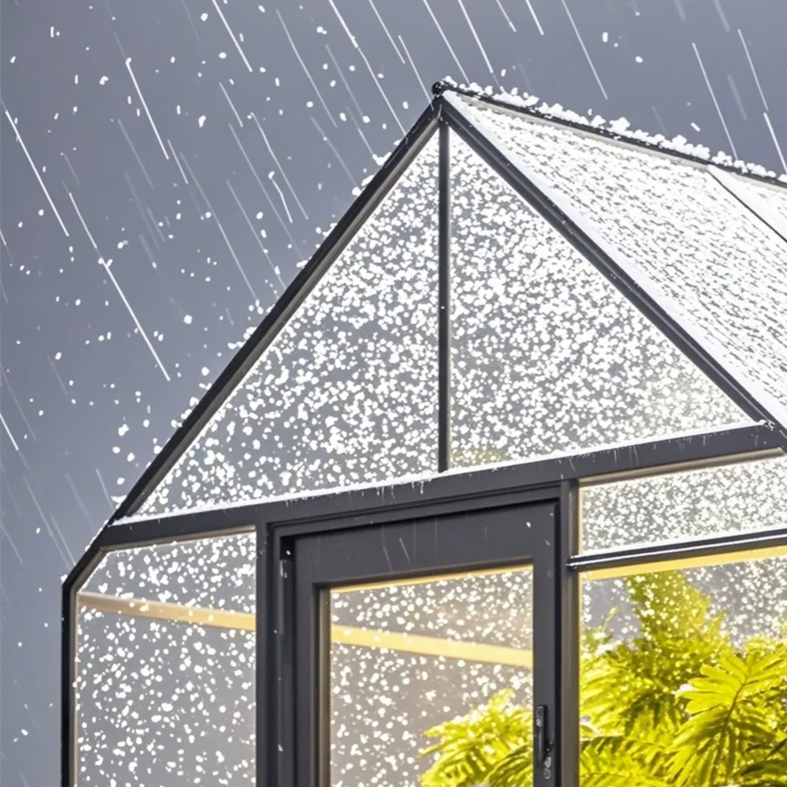 VEVOR 15er-Set Gewächshausplatten aus Polycarbonat, 1210 x 605 x 6 mm Stegplatten, wasserdichte UV-geschützte gewellte Hohlkammerplatten, schlagfeste, transparente Dachplatten für Gewächshaus/Garten