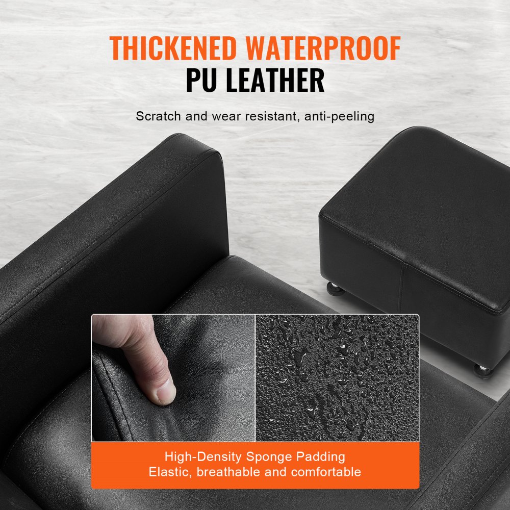 VEVOR Shampoo-Backwash-Stuhl, 300 kg Salon & Spa Haarwaschstation, Backwash Barber Shampoo-Schüssel und Stuhl, Beauty Spa Massage-Friseurausrüstung mit Keramikschüssel und breiter Fußstütze