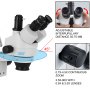 VEVOR 3,5X-90X Simul Focal Trinocular Zoom Stereo Microscope Al-Zn-Legierung 360 Grad Drehbar Trinokulares Stereomikroskop Dual Armstativ Labor Video Mikroskop zwei höhenverstellbar Ständer Zubehör