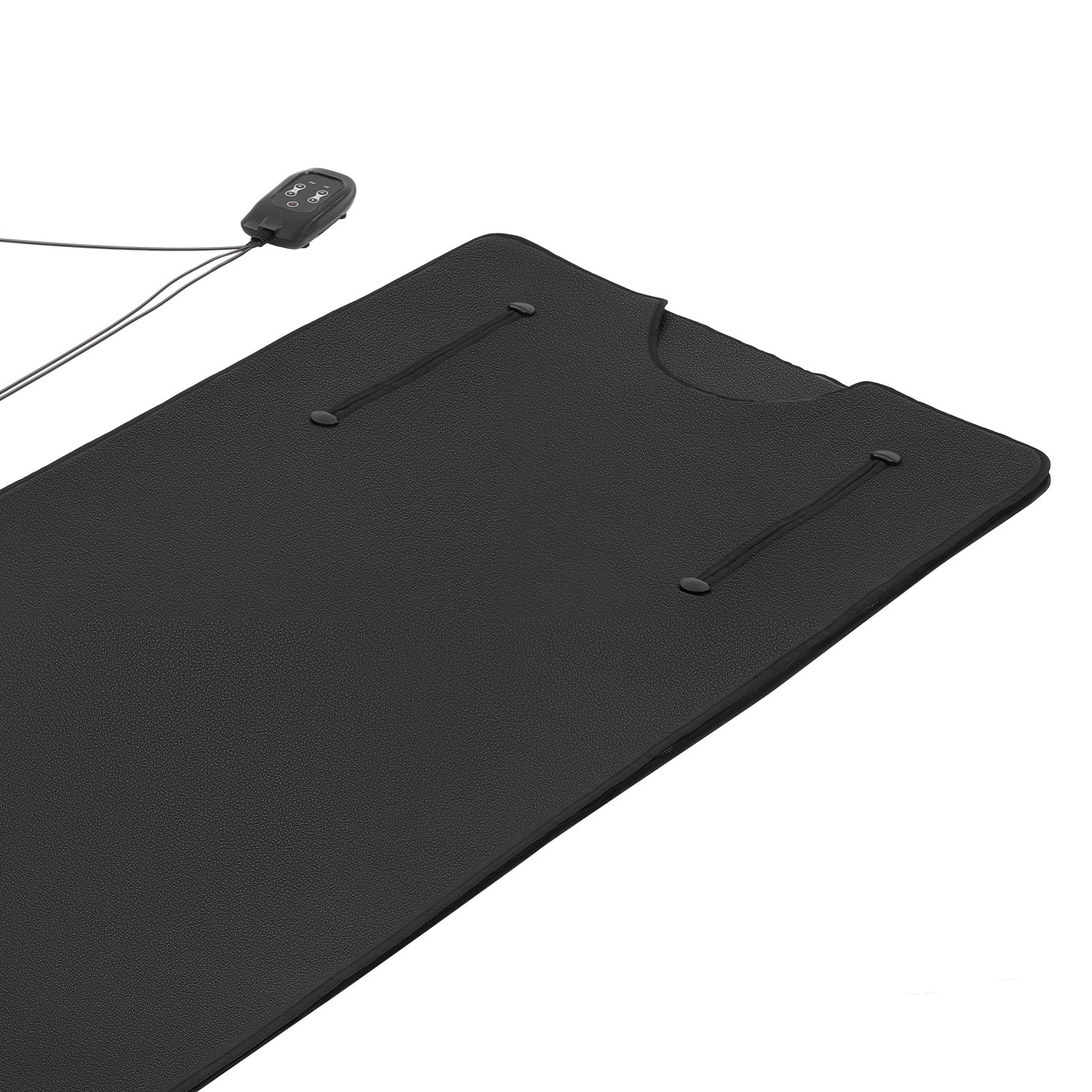 VEVOR Infrarot-Saunadecke mit Armlöchern Infrarotdecke 180x90cm Schwarz, Tragbare Wärmedecke für Schwitzen Entspannung Detox, Temperaturregelung, Timer, Handtuchfutter, PU-Leder, mit Tragetasche