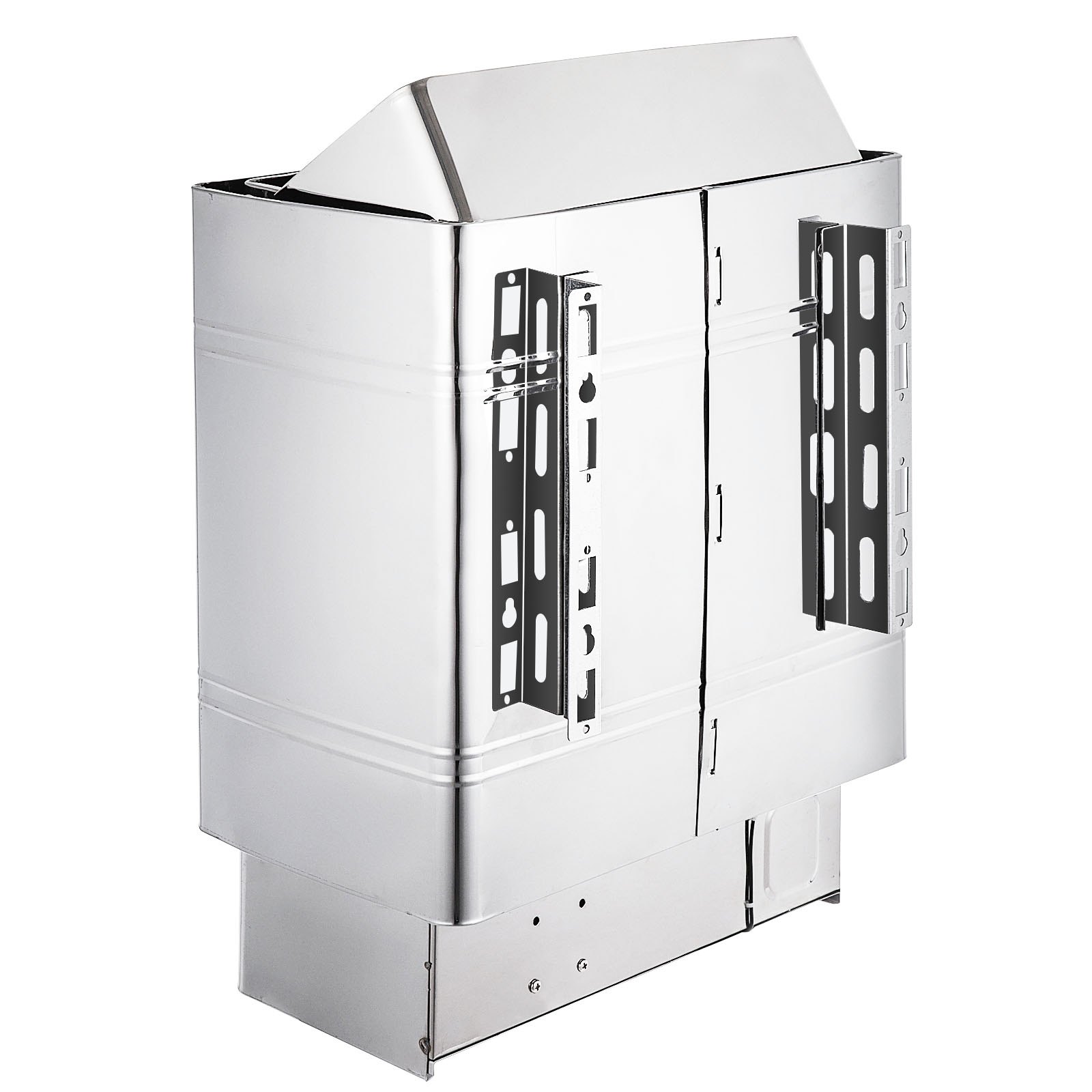 VEVOR Saunaofen 8 KW, Sauna Elektroherd 380 V - 415 V, Edelstahlsaunaofen 20 kg Saunasteine, Elektrischer Saunaofen 2 Modi (Temperatur, Zeit), für 8-12 m3 Saunaraum, 190 cm Höhe, mit Wandhalterung