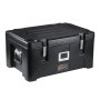VEVOR Isolierter Thermobox Isolierbox Lebensmittelbehälterträger, 30 L für Catering, Tragbare LLDPE-Lebensmittelbehälterträger, Schwarz Frontlader-Speisewärmer für Restaurant, Kantine usw.