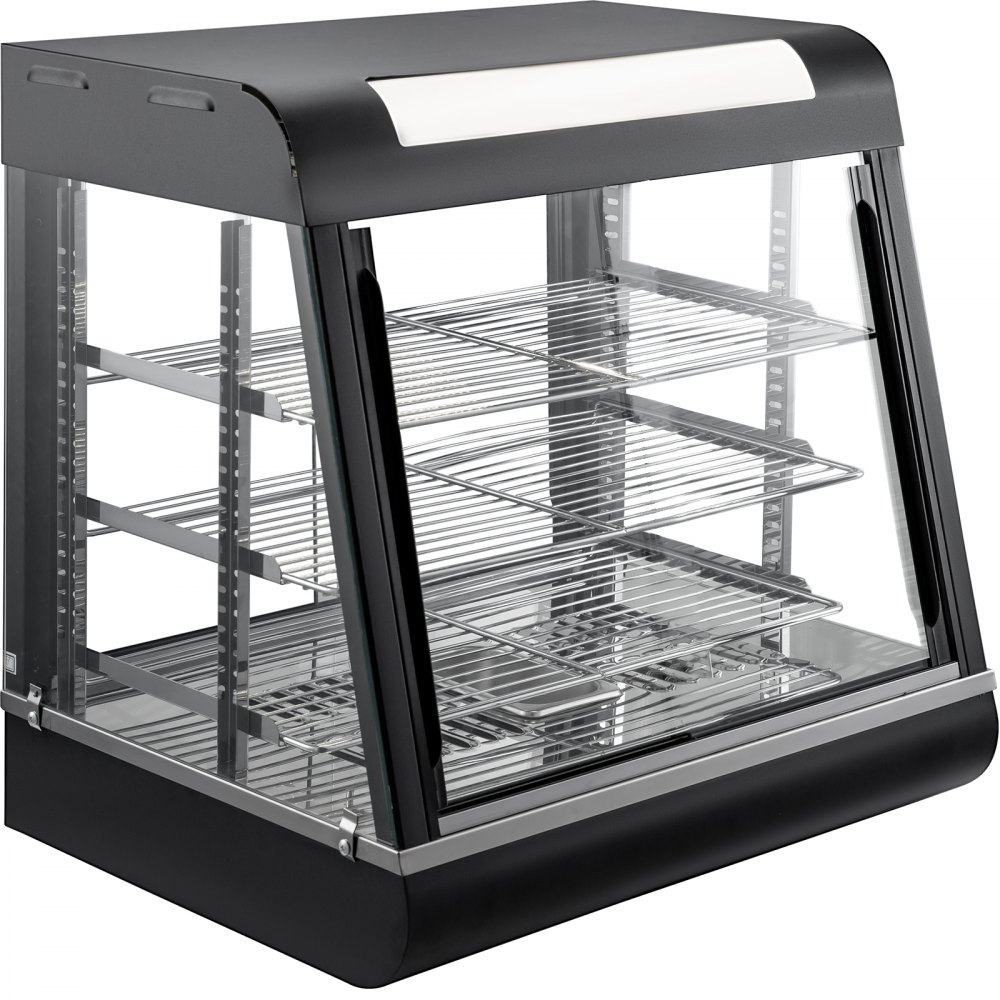 Heiße Theke Warmhaltevitrine Kleine Aufsatzvitrine 3 Etagen Gastro 30-85°c 1000w