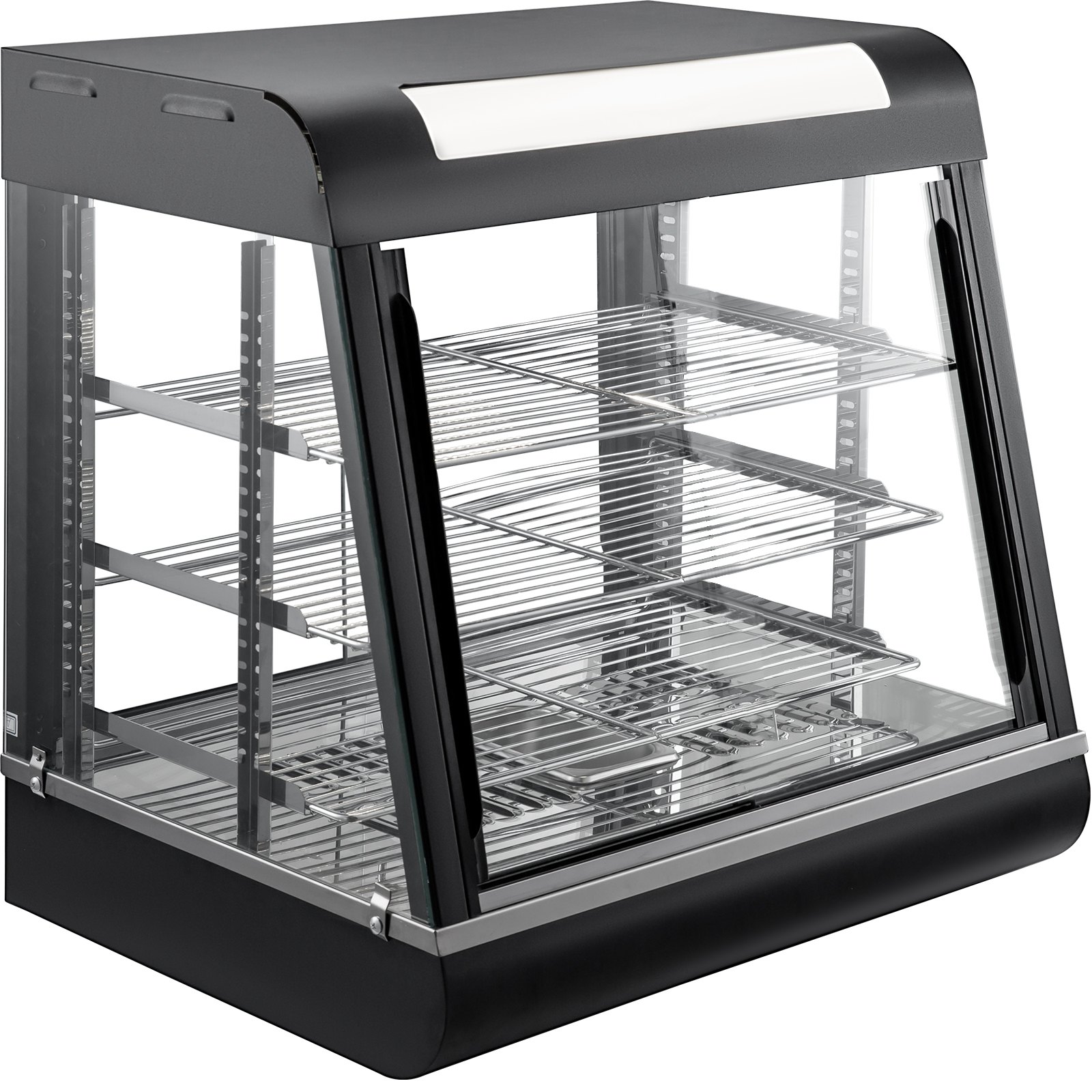 Heiße Theke Warmhaltevitrine Kleine Aufsatzvitrine 3 Etagen Gastro 30-85°c 1000w