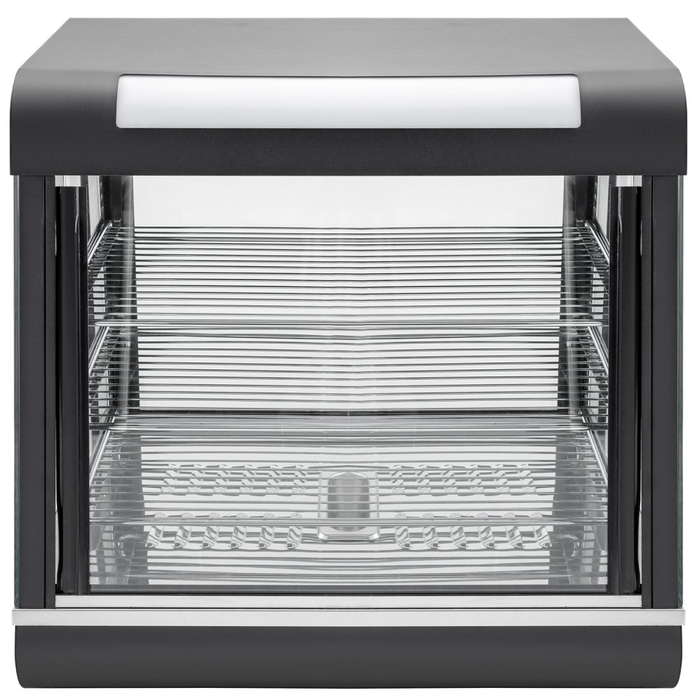 Gastro Heiße Theke Warmhaltevitrine Aufsatzvitrine 660mm 3 Etagen 30-85 °c 1500w