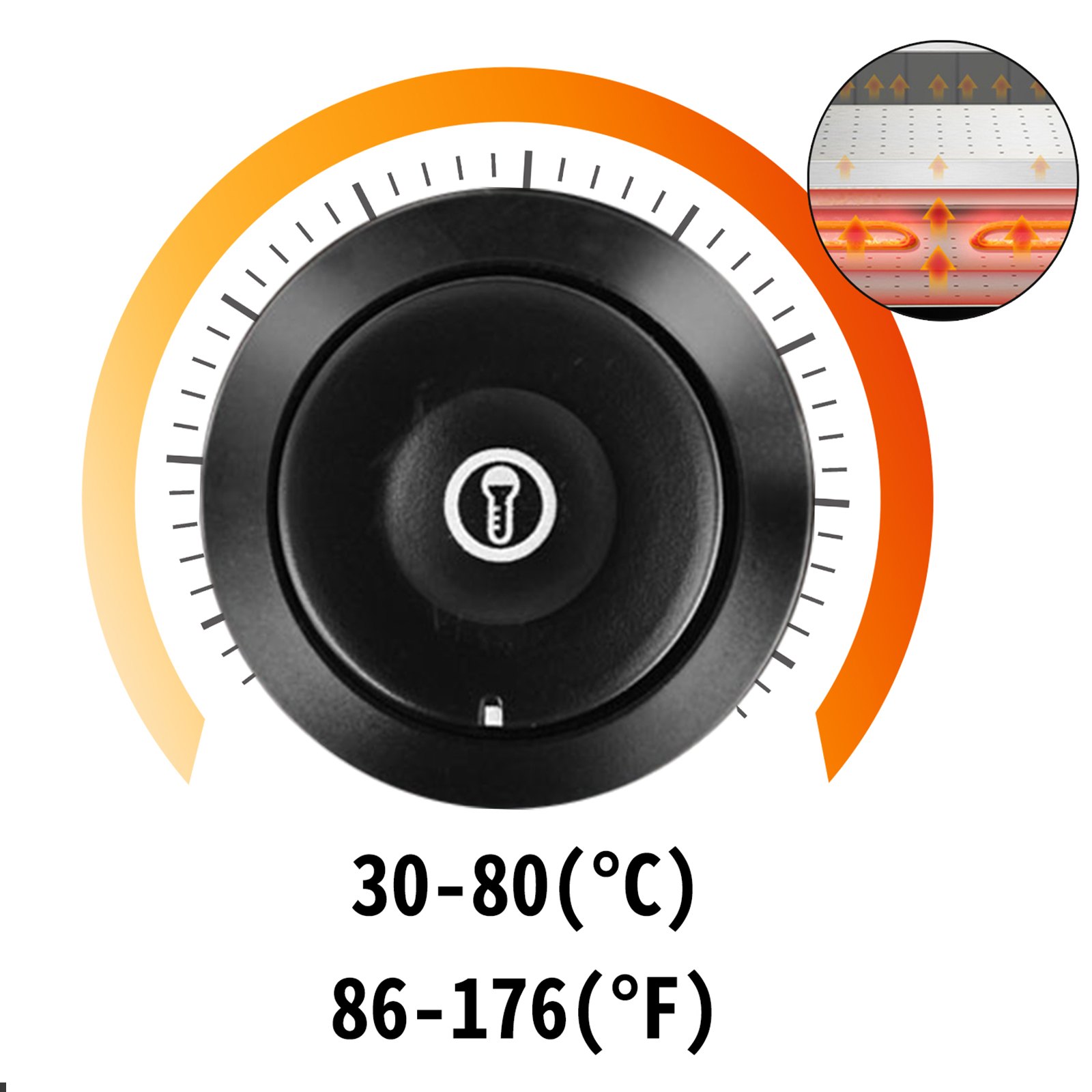 Gastro Heiße Theke Warmhaltevitrine Wärmetheke Warmevitrine Bäckerei Vitrine 48"