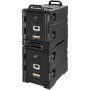 VEVOR Insulated Food Container Carrier, Hot Food Keeping Box for Catering, 75 L x 2, Food Containers with Double Buckles & Handles, Food Container Carrier, Food Transport Box for Restaurants