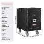 VEVOR Isolierter Speisenbehälterträger Warmhaltebox für Gastronomie 90 L, Speisenbehälter mit Schnalle, rollbarer Speisenbehälterträger, Lebensmitteltransportbox für Restaurant Kantine schwraz