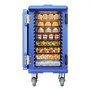 VEVOR Isolierter Speisenbehälterträger Warmhaltebox für Gastronomie 120 L, Speisenbehälter mit Doppelschnallen & Griffen, Speisenbehälterträger Lebensmitteltransportbox für Restaurant Kantine blau