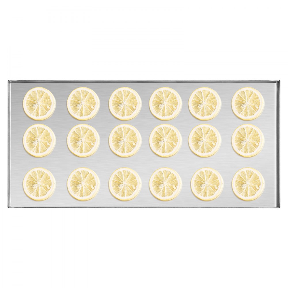 VEVOR Gefriertrockner Gefriertrocknungsmaschine Trocknungsausrüstung (4–6 kg Kapazität) für Lebensmittel mit 4-lagigen Tabletts & einstellbarer Temperatur und Zeit, für Früchte Obst Weiß