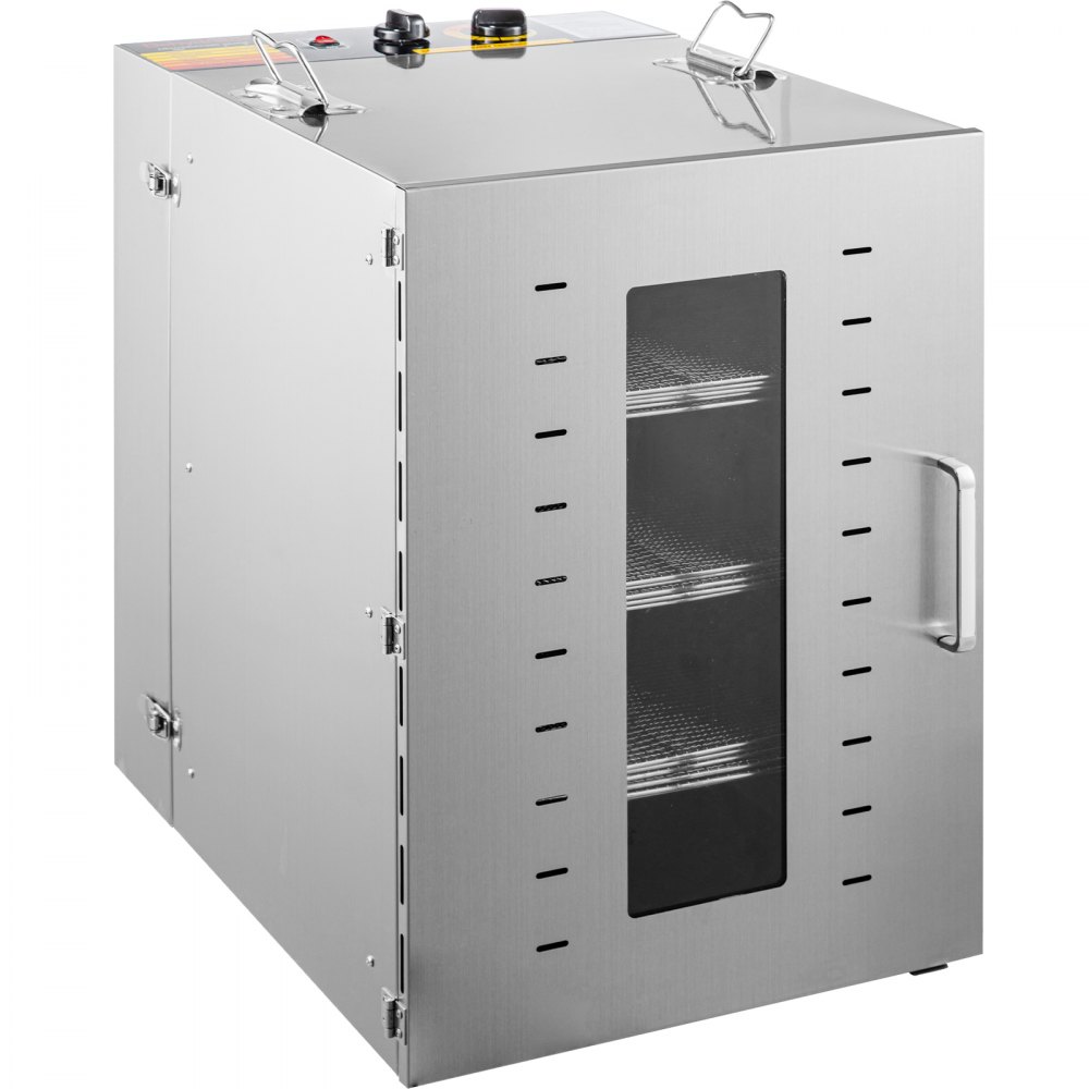 Vevor Edelstahl Dörrautomat Dehydrator 16 Tabletts Dörrgerät Obsttrockner 1500w