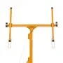 VEVOR Plattenheber bis max. 68 kg, 4877 mm Höhe, Gipskartonheber mit verstellbarem Teleskoparm, Rigipsplatten, Trockenbau-Heber, Panelheber, Hebezeug, Werkzeuge, für Decken- & Wandmontage (Gelb)