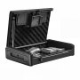 VEVOR Gun Safe for Handgun Portable Biometric Fingerprint Pistol Gun Safe, for Nightstand, Travel, Car, 3-Way Quick Access, Thick Steel Construction, with Carry Handle, Optional Silent Mode, Black
