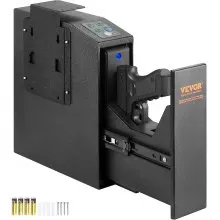 VEVOR Waffentresor Pistolentresor Wandmontiert, 1 Pistole Pistolentresor Fingerabdruck, Schlüssel oder Passwort Waffensafe Kaltgewalzter Stahl, 320 x 255 x 95 mm Waffenschrank Wandtresor