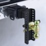 VEVOR Anhängerkupplung, 10"-Absenkung und 8,5"-Anstieg, Kugelhalterung mit 2,5-Zoll-Aufnahme-Vollrohr, 14.500 lbs GTW, 2"- und 2-5/16"-45#-Stahl-Anhängerkupplungskugeln mit Schlüsselschloss