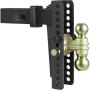 VEVOR Anhängerkupplung, 10"-Absenkung und 8,5"-Anstieg, Kugelhalterung mit 2,5-Zoll-Aufnahme-Vollrohr, 14.500 lbs GTW, 2"- und 2-5/16"-45#-Stahl-Anhängerkupplungskugeln mit Schlüsselschloss