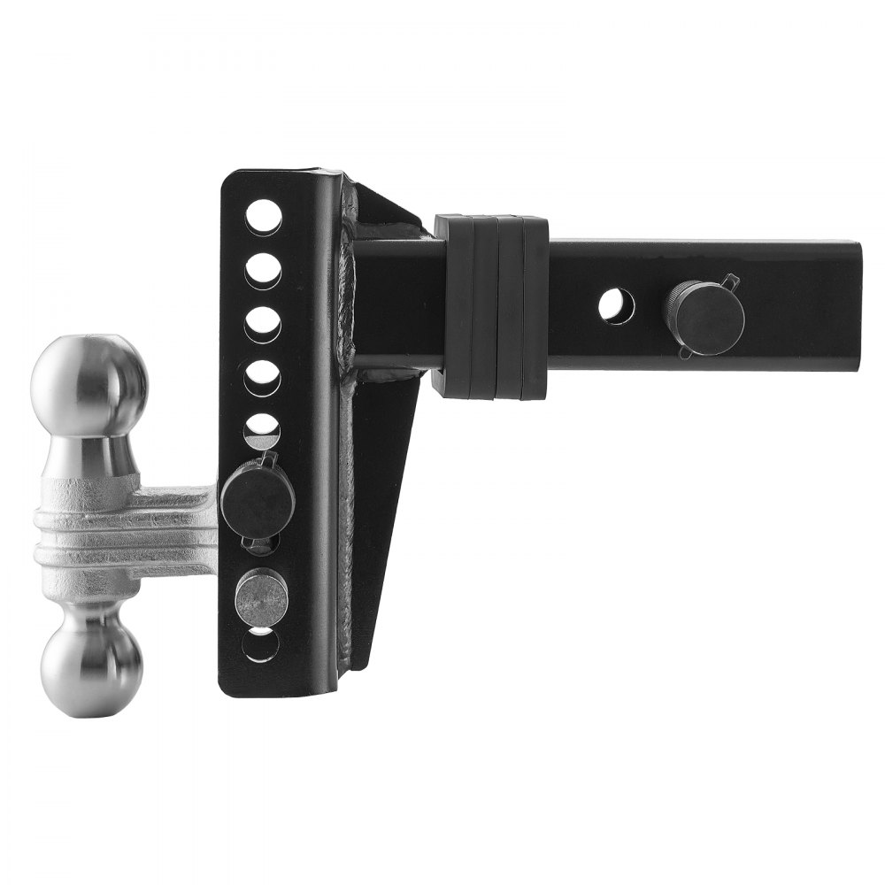 VEVOR verstellbare Anhängerkupplung,Kugelkopfhalterung, passend für 63,5mm Empfänger, robuste Anhängerkupplung mit 50 mm & 58,7 mm Kugeln, 22.000 lbs GTW, Empfängerkupplung mit Diebstahlschutzstift